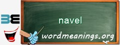 WordMeaning blackboard for navel